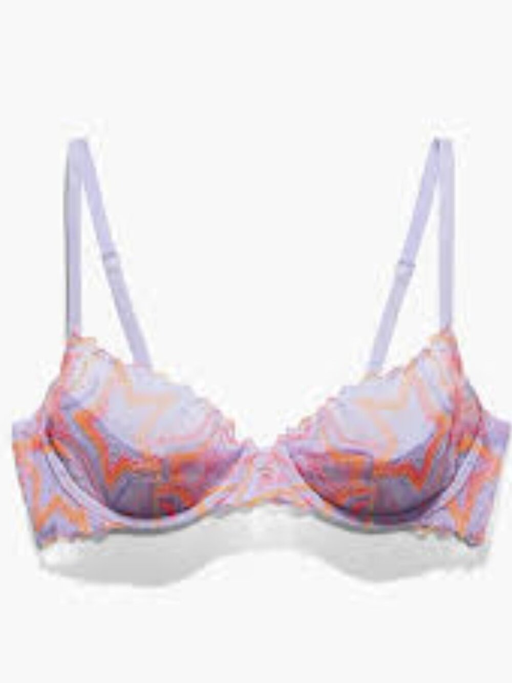 SAVAGE X FENTY Shining Star Embroidered Half Cup Plunge Bra ** Size 38D